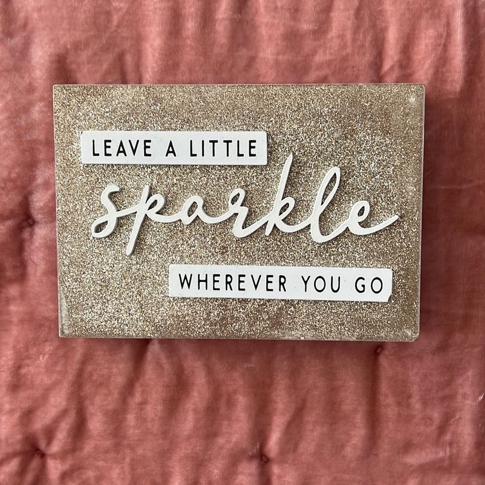 Glitter sign
